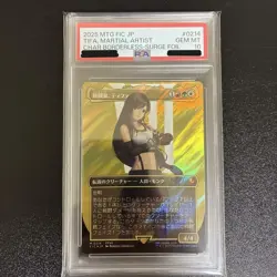 PSA10 MTG Tifa Martial Artist 0214 Final Fantasy VII Borderless Surge Foil JP - Image 1