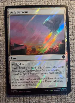 ASH BARRENS ~ NM ~ MTG - 0060 TMC Ninja Turtles TMNT SURGE FOIL - Image 1