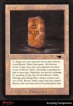 1994 Magic: The Gathering Antiquities #NNO Bronze Tablet R - Image 1