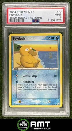 Psyduck PSA 9 2004 Pokemon EX Team Rocket Returns #70/109 1126 - Image 1
