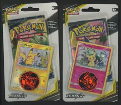 Lot of (2) Pokemon TCG Sun & Moon Team Up Single Pack Blister Sealed - Image 1