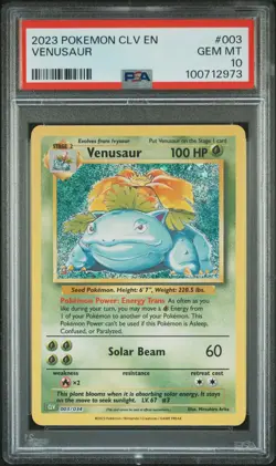 2023 POKEMON CLV-TRADING CARD GAME CLASSIC #003 VENUSAUR PSA 10 - Image 1