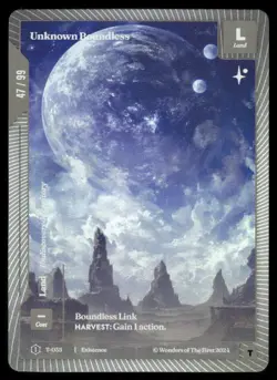 Unknown Boundless T-035 Orbital Color Match Existence Wonders of the First /99 - Image 1