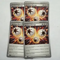 Ignition Energy x4 (playset) 086/086 White Flare (WHT en) Common NM Pokemon - Image 1