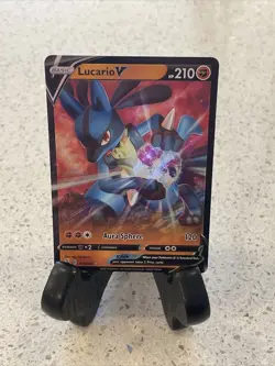 Lucario V 146/264 Ultra Rare Fusion Strike Pokemon TCG Near Mint - Image 1