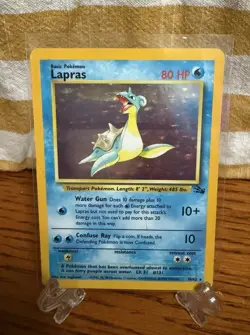 Pokemon Lapras 10/62 Holo Fossil 1999 - Image 1