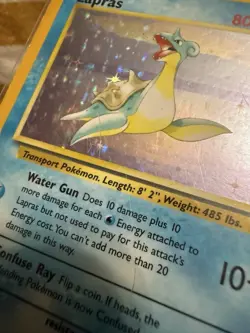 Pokemon Lapras 10/62 Holo Fossil 1999 - Image 3