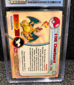 1999 Pokemon Topps Charizard Rare Fourth Print (Red Topps Logo)!!! - Image 2