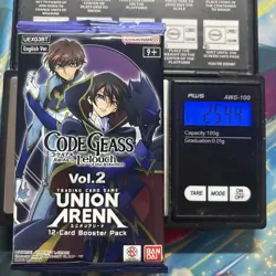 Heavy 25.44g Union Arena Sealed Code Geass Vol. 2 Booster Pack - Image 1