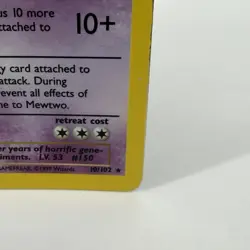 1999 Pokemon Mewtwo 10/102 Base Set Holo Rare Vintage WOTC Card Free Shipping - Image 4