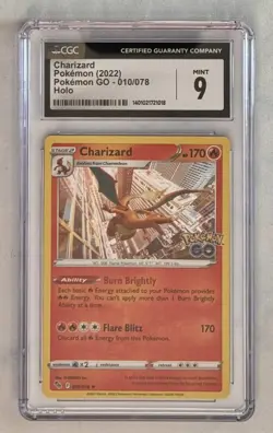Charizard 010/078 Pokemon GO Holo CGC Mint 9 Graded Pokemon Card🔥 - Image 1