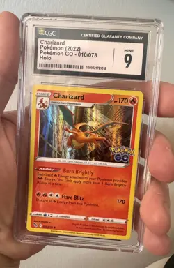 Charizard 010/078 Pokemon GO Holo CGC Mint 9 Graded Pokemon Card🔥 - Image 2