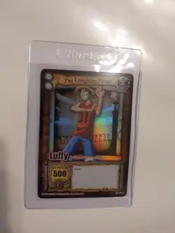 Bandai One Piece CCG Card Luffy The Laughing Pirate Holo Grand Line Vintage 2006 - Image 1