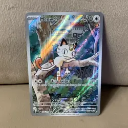 Meowth Holo Illustration Rare 106/094 Me02: Phantasmal Flames Pokemon Card - Image 1