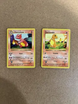 Charmeleon + Charmander Shadowless Pokemon Card Lot Vintage WOTC - Image 1
