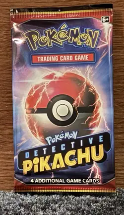 Pokemon Detective Pikachu 4-Card Sealed Booster Pack - Image 1