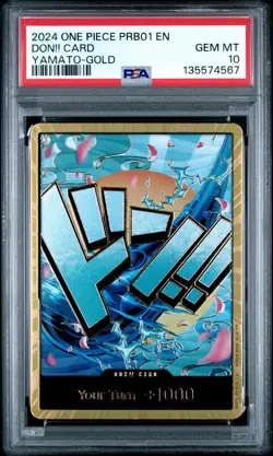 2024 ONE PIECE PRB01-YAMATO-GOLD DON!! CARD PSA 10 - Image 1