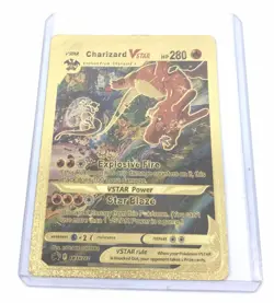 2022 Pokemon Charizard V Star Gold Foil Trading Card SWSH 262 & More 2443-L - Image 4