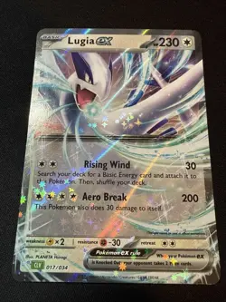 Pokemon TCG Lugia ex 017/034 Trading Card Game Classic Holo Rare EX Full Art Eng - Image 1