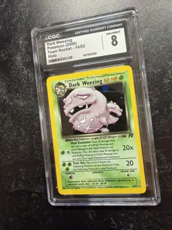 CGC 8 Dark Weezing 2000 Team Rocket 14/82 Holo Pokemon Card Mint - Image 2