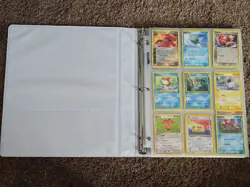 Pokemon WOTC to 2006 Binder lot All 24 pages 216 cards Mixed Condition - Image 1