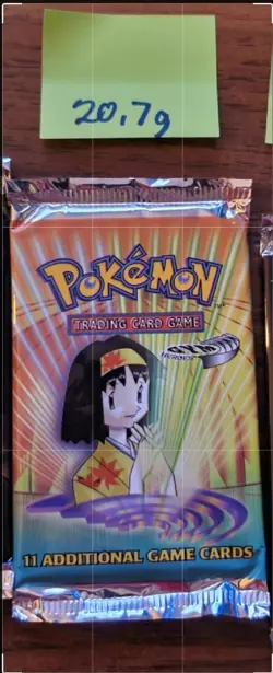 1999 2000 WOTC Pokemon Gym Heroes Erika Sealed Pack of 11 Cards. - Image 1