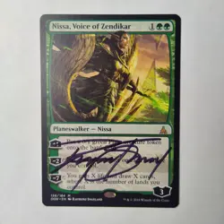 MTG Nissa, Voice of Zendikar Oath of the Gatewatch - Signed by Raymond Swanland - Image 1