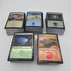 500 Magic the Gathering FOIL Basic Land - 100 of each - All Foils - MTG FTG - Image 1