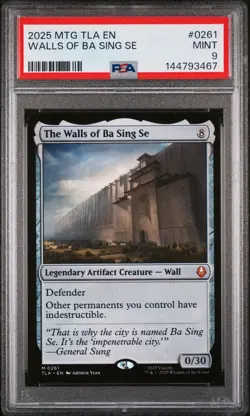 2025 MTG AVATAR: THE LAST AIRBENDER #0261 THE WALLS OF BA SING SE PSA 9 - Image 1