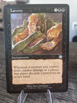 MTG Magic the Gathering - Mercadian Masques Edition (1999) - Larceny - Image 1