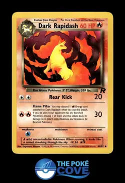 Dark Rapidash 44/82 | Team Rocket Unlimited | Pokemon Uncommon | NM-VLP - Image 1