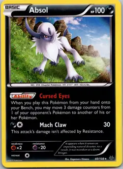 Absol #40/108 XY - Roaring Skies Holo Rare Pokemon NM - Image 1