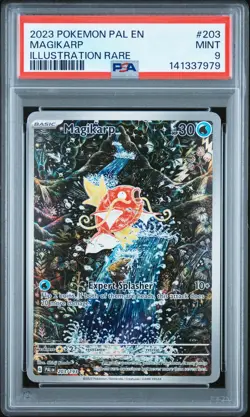 2023 POKEMON PAL EN-PALDEA EVOLVED ILLUSTRATION RARE #203 MAGIKARP PSA 9 - Image 1