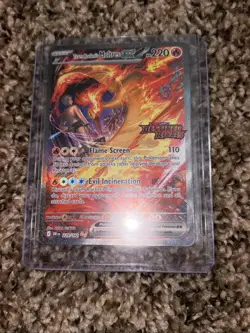 Pokemon TCG Team Rockets Moltres EX Destined Rivals Card 229/182 SIR Stamped - Image 1