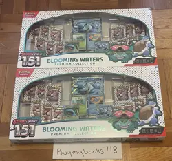 2 Pack | Pokemon TCG 151 Blooming Waters Premium Collection Factory Sealed - Image 1