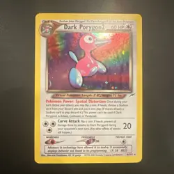 Pokemon Dark Porygon2 8/105 Neo Destiny Holo Rare near mint! With swirl - Image 1