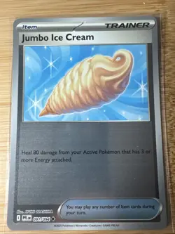 091/094 Jumbo Ice Cream - Phantasmal Flames - Reverse Holo NM Pokemon Item - Image 1