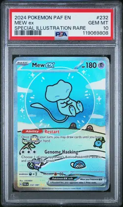 POKEMON 2024 MEW ex SPECIAL ILLUSTRATION RARE PALDEAN FATES #232 PSA 10 - Image 1