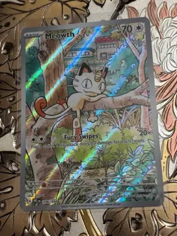 Meowth 106/094 - Illustration Rare - Phantasmal Flames - Pokemon TCG - Image 1