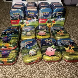 Lot Of 29 Pokemon Ascended Hero’s Mini Tins - EMPTY - Image 2