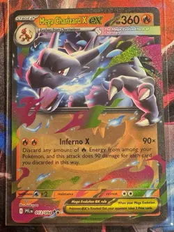Mega Charizard X EX Holo Pokemon TCG Lot - 2 Cards MEP 013/094 & 029 - Image 1