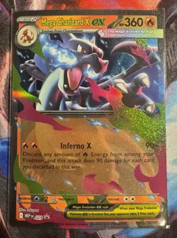 Mega Charizard X EX Holo Pokemon TCG Lot - 2 Cards MEP 013/094 & 029 - Image 3