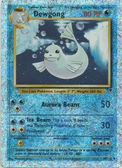 Pokemon: Legendary Collection: Reverse Holofoil Dewgong: MP Condition - Image 1