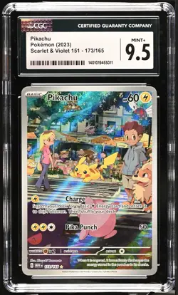 CGC 9.5 Pikachu 173/165 Pokemon Scarlet & Violet 151 2023 English - Image 1