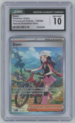 2025 Pokemon Phantasmal Flames SIR Dawn CGC 10 Special Illustration Rare #129 - Image 1