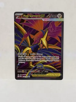 Mega Skarmory ex Ultra Rare Full Art 106/088 Pokemon Perfect Order Card NM - Image 1