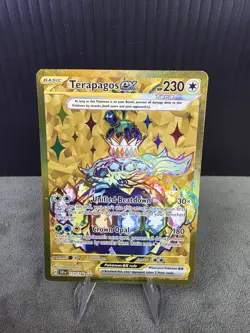 Terapagos EX 173/142 SV07: Stellar Crown Gold Secret Rare Pokemon TCG NM - Image 2