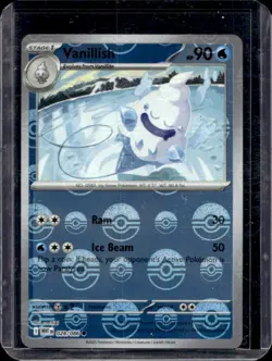 2025 Pokemon White Flare Vanillish Reverse Holo Poke Ball Common #028/086 - Image 1