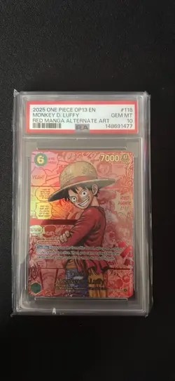 Monkey.D.Luffy (118) (Red Super Alternate Art) OP13-118 Carrying On His Will - Image 1