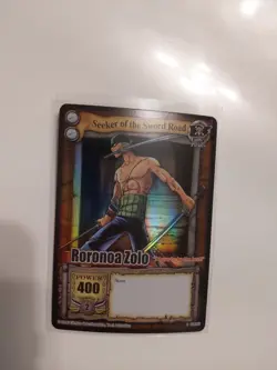 Bandai One Piece CCG Card Roronoa Zolo Zoro Seeker Of The Sword Road Holo - Image 2